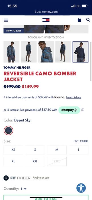 Бомбер Tommy Hilfiger