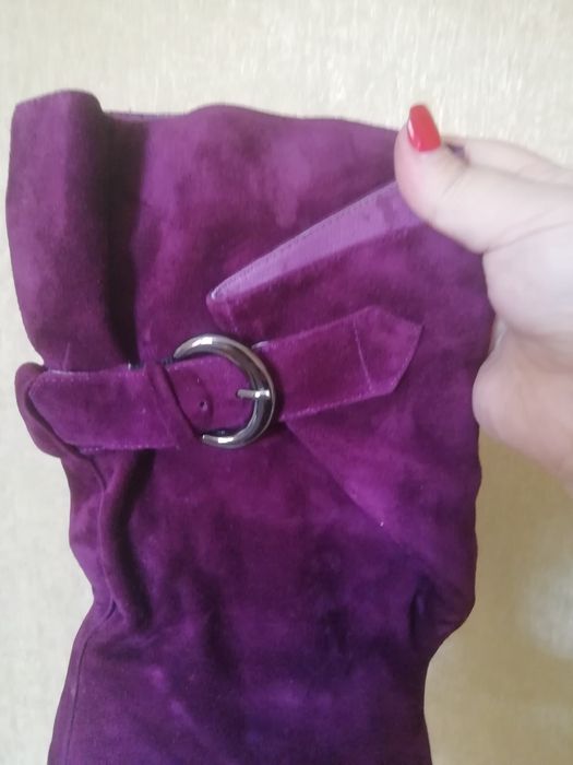Сапоги из натуральной замши. Торг