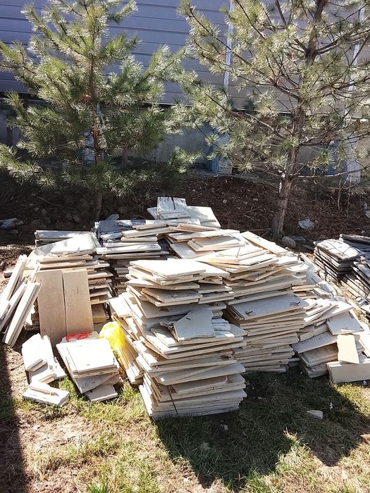 Травертин и гранит б/у