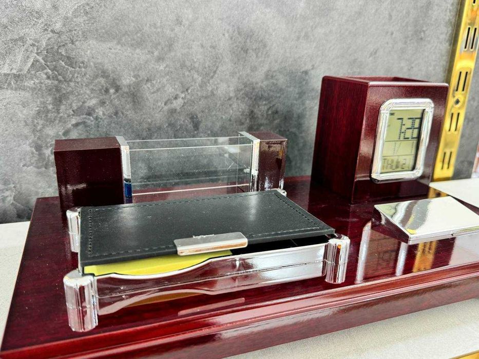 Настольный Набор Часы | Визитница | Под Бумаг