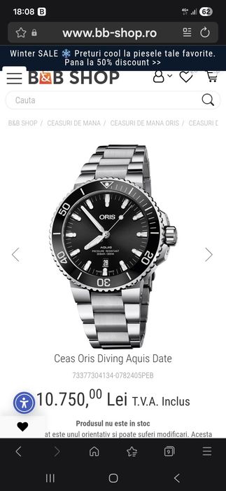 Ceas ORIS AQUIS automatic