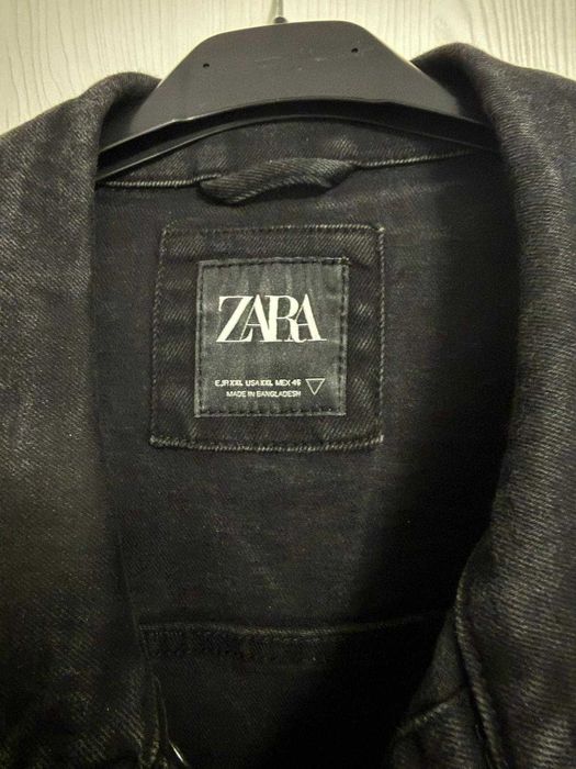 Geacă Zara denim neagră