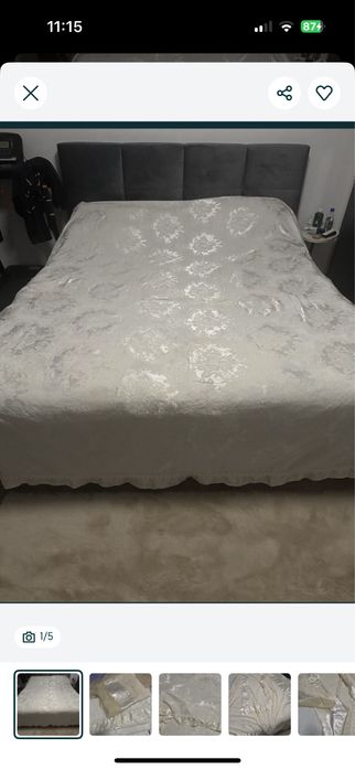 Set pilota pat,fata de masa mare si draperii ca noi!!super pret!