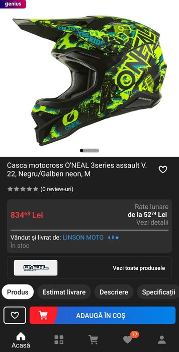 Cască full face o'neal Enduro, Downhill nouă, + ochelari