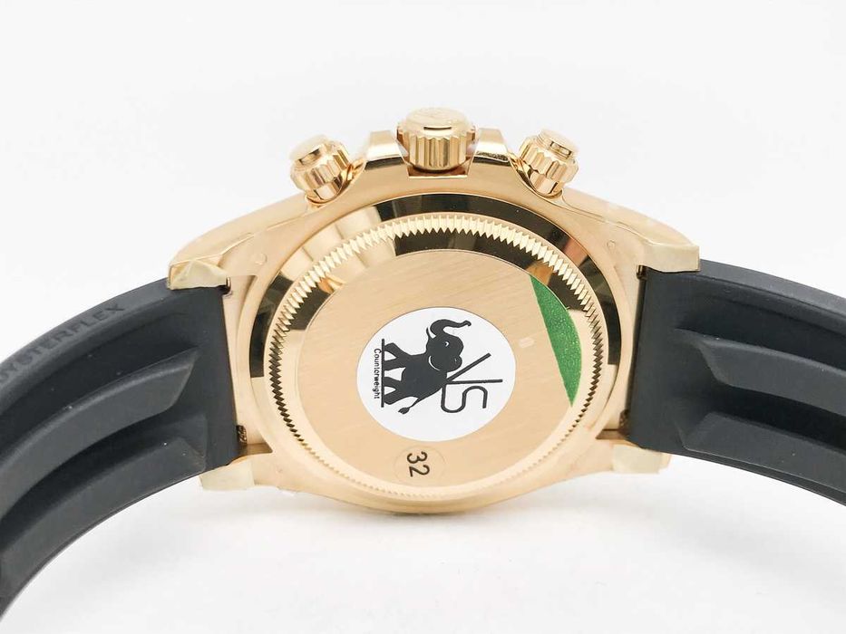 Rolex Daytona 126518 40mm – жълто злато, керамичен безел, бял циферблат – реални снимки