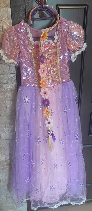 Детска рокля Рапунцел 140см.