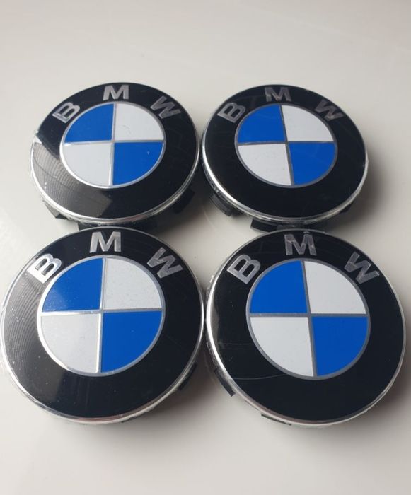 Capace-Centrale-Jante-68-MM-Alb-Albastru-Clasice-BMW-E39-E60-E70-E71-E90-E46-F10-F30-F15-F16-Seria-1-3-5-6-7-X3-X4-X5-X6