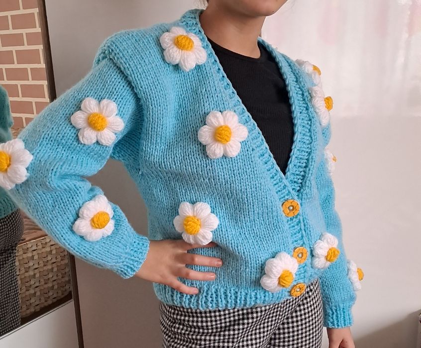 Cardigan cu flori