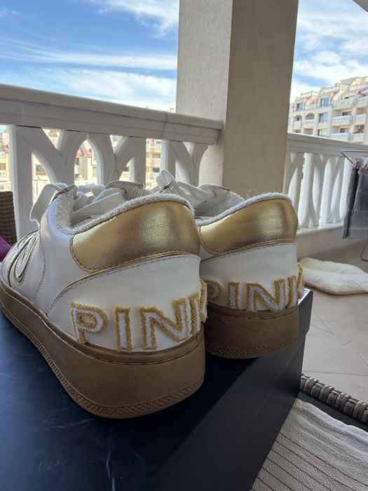 Бели кожени Сникърси PINKO