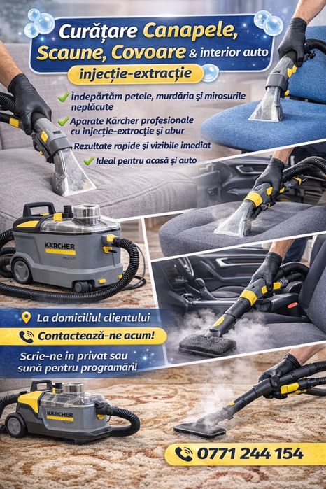 Curatare profesionala injectie extractie