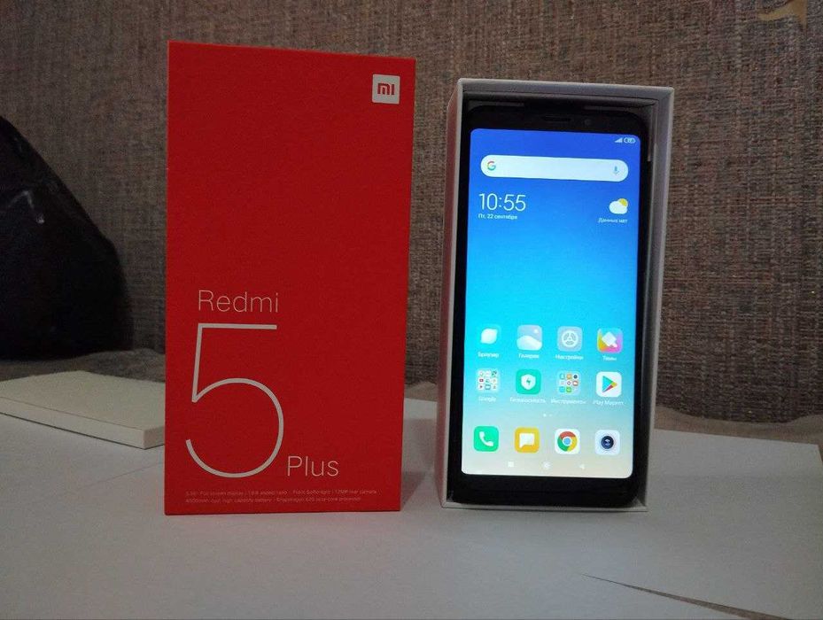 Redmi 5 + 3/32 gb karobkasi bor