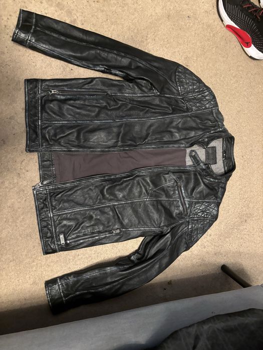 Jacheta din piele de vitel Mustang