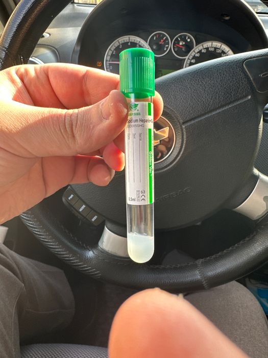 Geparin probirka