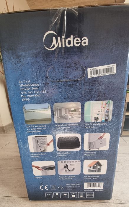 Влагоуловител Midea 20L 2v1