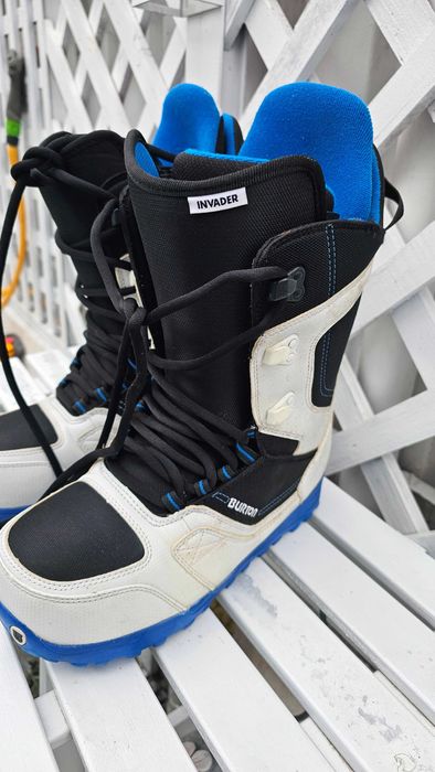 Boots Burton Invader White Black Blue mar 40 - 41 Snowboard