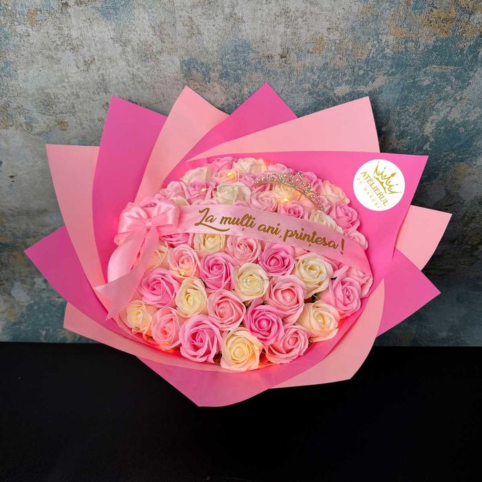Buchete trandafiri din sapun | Pret Mic | Livrare oriunde