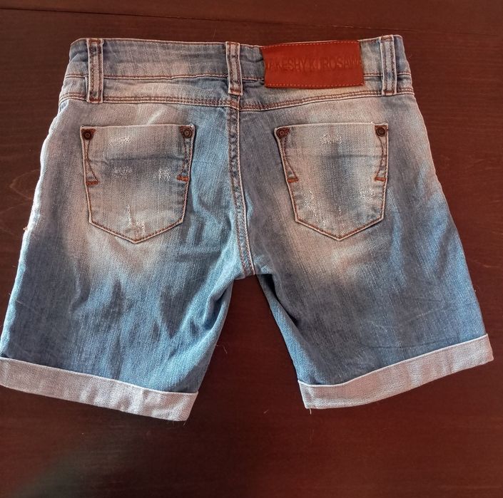 Унисекс къси дънкови панталонки