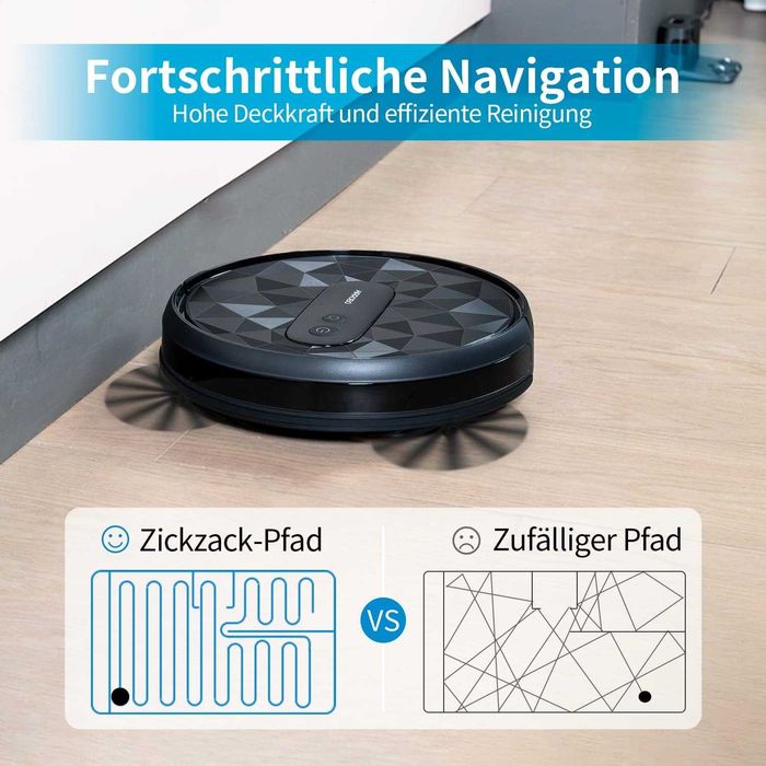 Прахосмукачка робот AirRobo P20, безшумна, тънка, 2800Pa, 120 минути