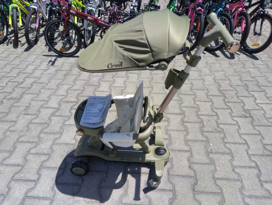 BYOX Детска тротинетка Cornet 6в1 зелен