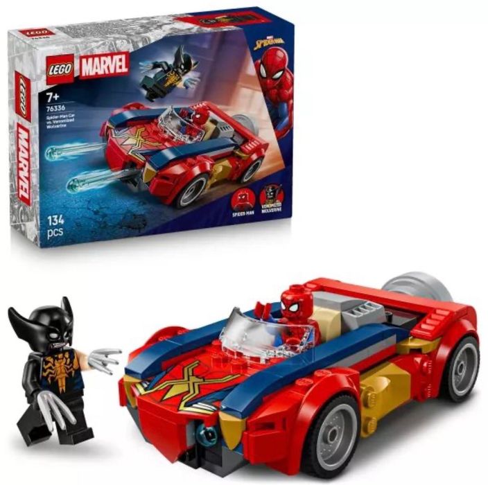 LEGO Marvel 76336 Spider-Man Car vs Venomized Wolv