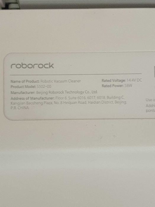 Aspirator Xiaomi Mi Roborock Robot Vacuum Cleaner "S502-00 WHITE