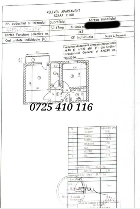 DIRECT PROPRIETAR Vand apartament 2 camere