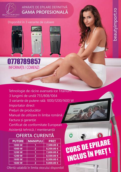 Aparate de epilare definitiva profesionala