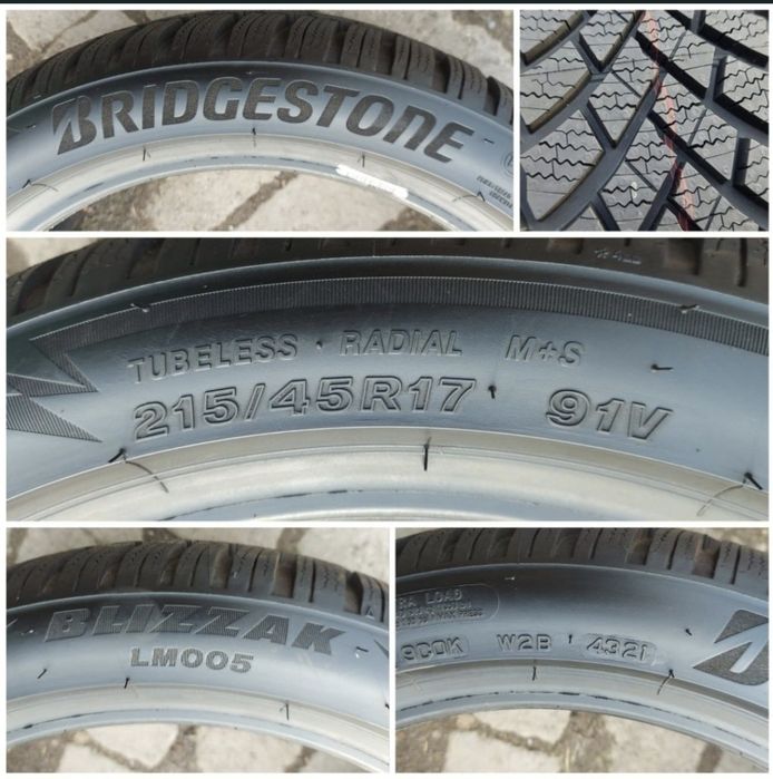 O bucată 215/45 R17 M+S iarnă - una Bridgestone Lassa