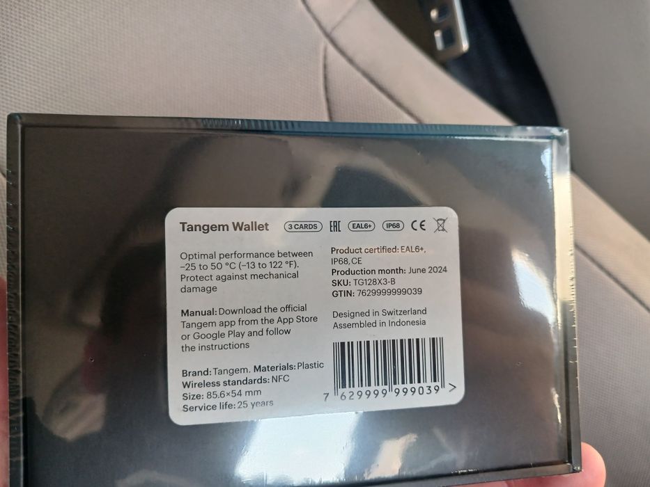 Продам холодный кошелек Tangem wallet 3 card кто знает тот поймет.