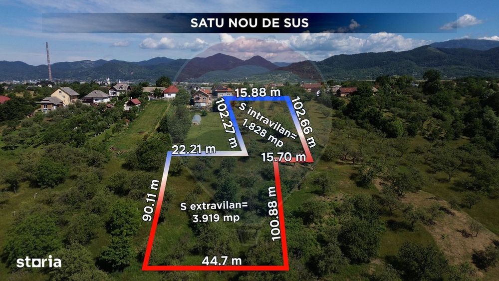 Teren de vânzare Satu Nou de Sus zona liniștită