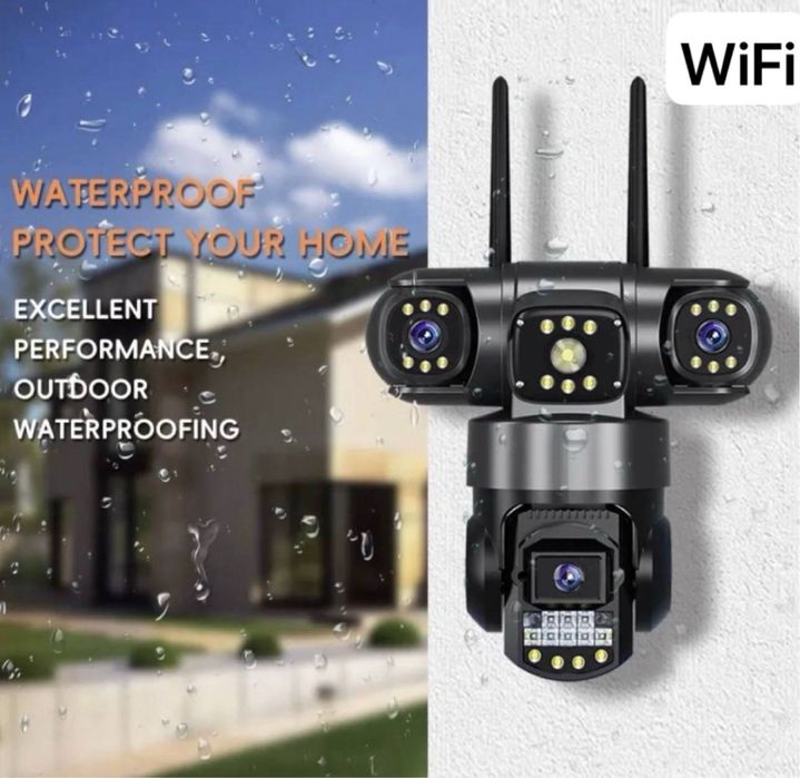 Камера Видеонаблюдения WiFic 3 объективами Kamera 3 kozlik WiFi
