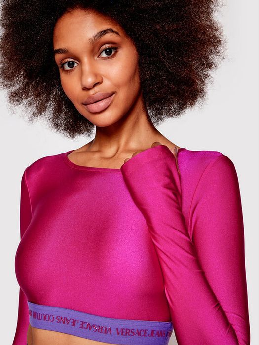 Versace Jeans Couture сет от блузка и клин в розов цвят XS