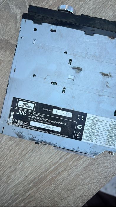 Продам автомагнитолу jvc