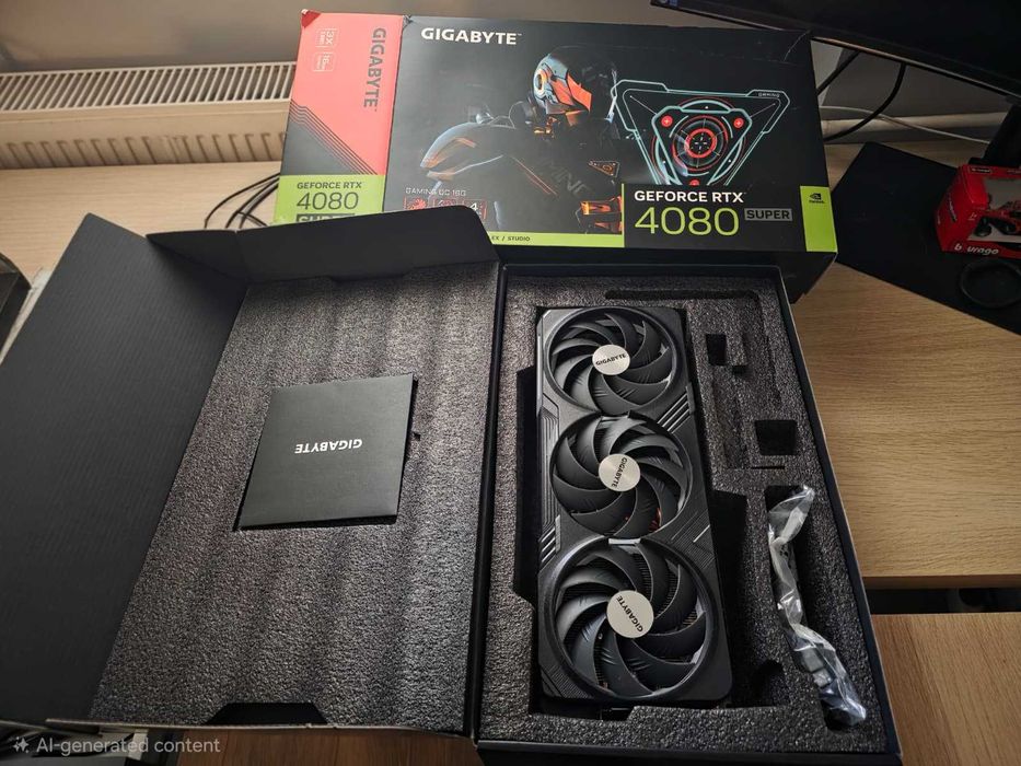 Placă video Gigabyte RTX 4080 SUPER Gaming OC – stare excelentă