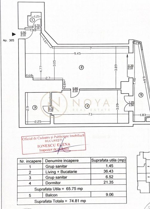 Apartament de 2 camere Aviatiei Upground