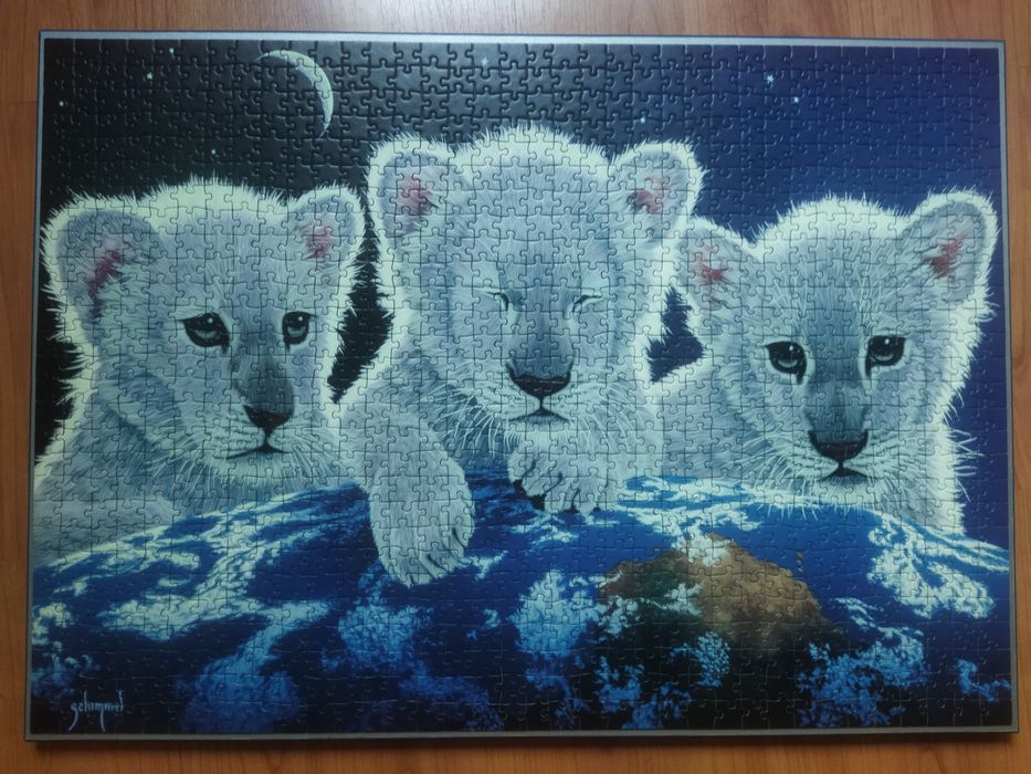 Панно"Тигры",светятся в темноте,75/55см.