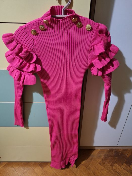 Рипсена цикламена рокля