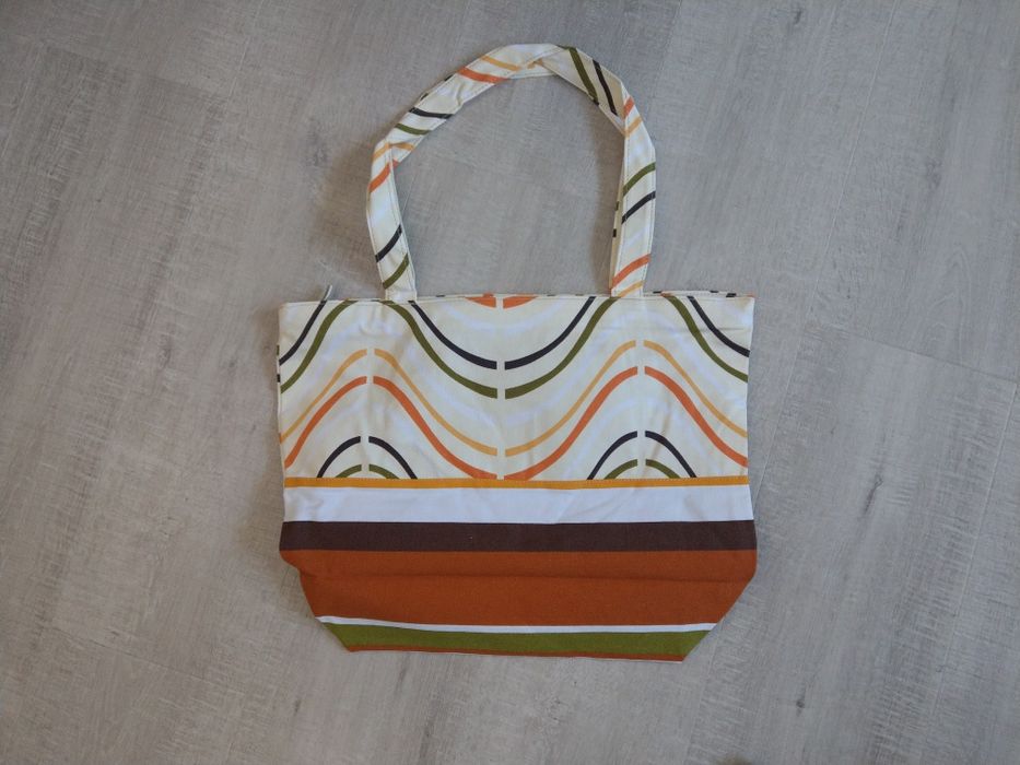 Платнена плажна чанта