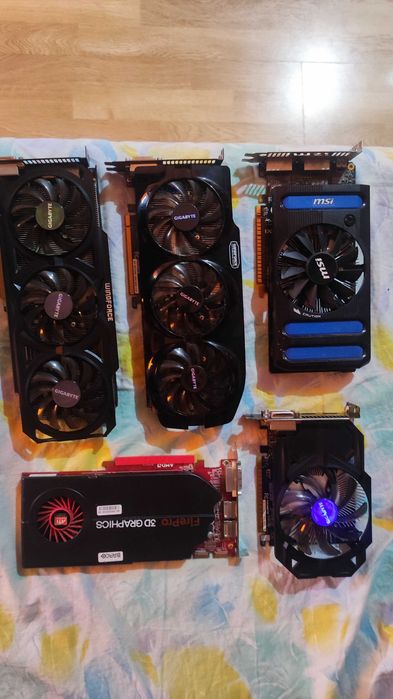 Dezmembrez lot  placi video defecte GTX 650 670 750 760 nu dau semnal
