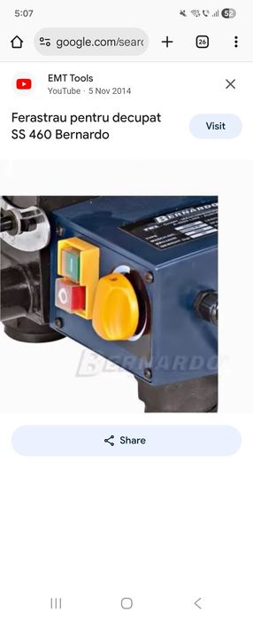 Fierăstrău traforaj pentru decupat Bernardo SS460