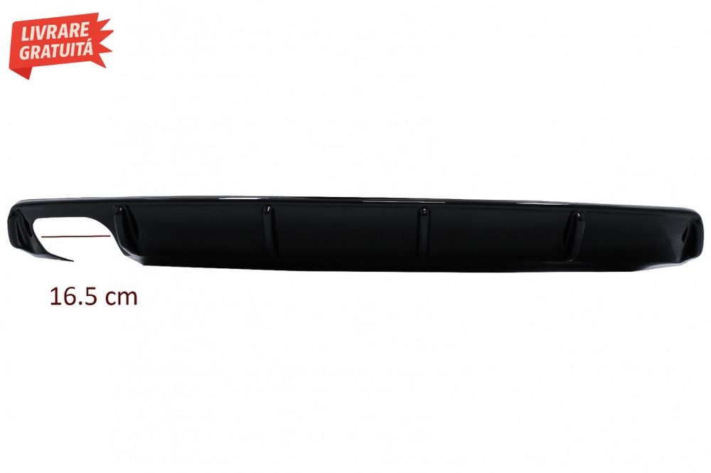Difuzor Bara Spate Skoda Octavia II (2004-2009) Negru Lucios
