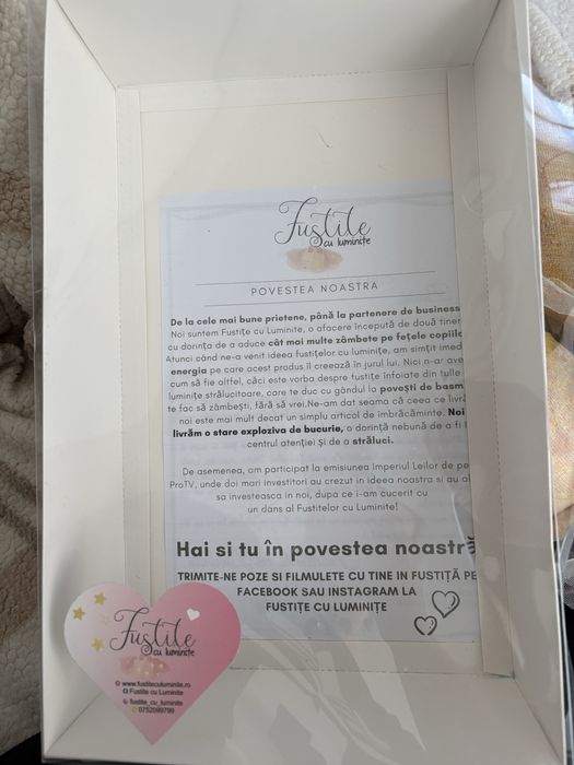 Fustita cu luminite