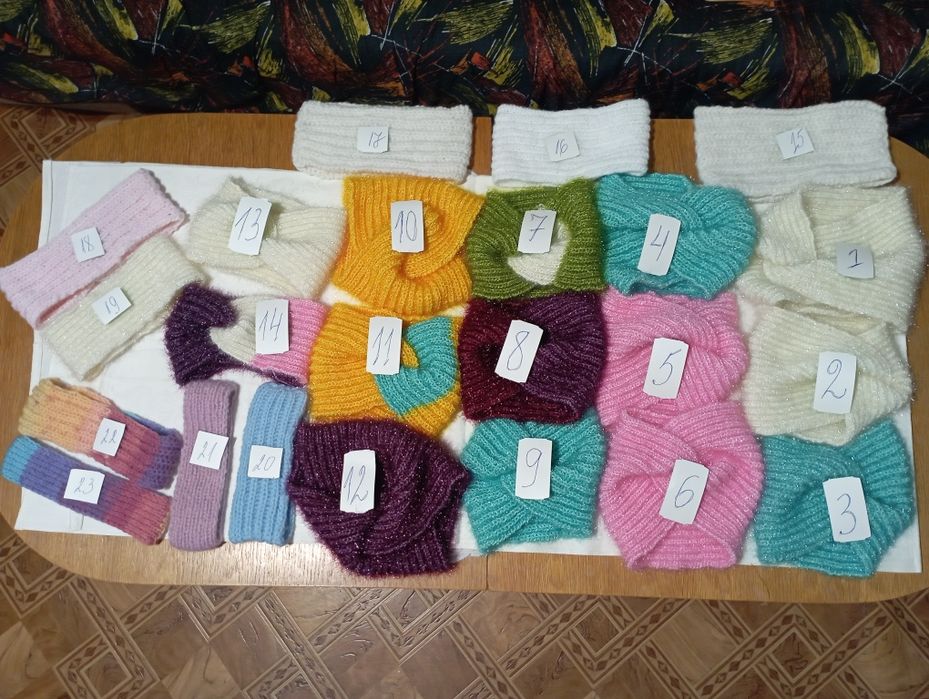 Ръчно плетени ленти за глава