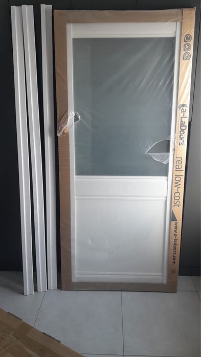 Новая дверь с рамой