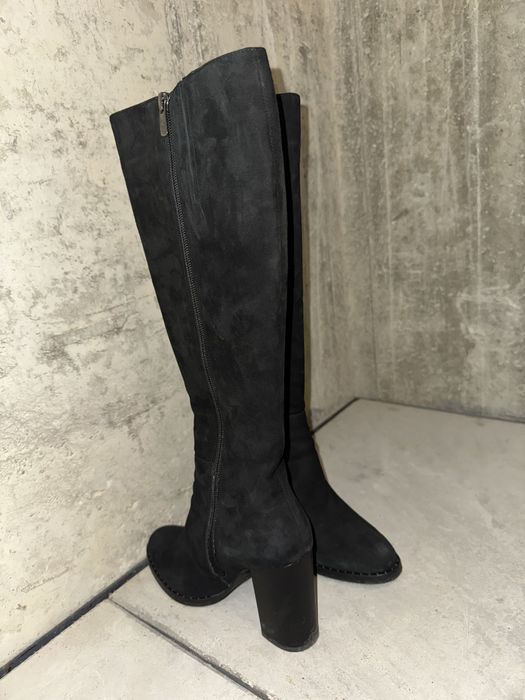 Дамски ботуши естествен велур Gianni