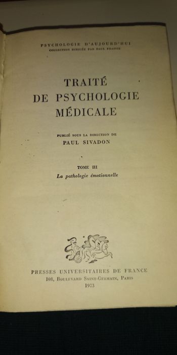 Tratat de Psihologie Medicala (Fr)- Paul Sivadon