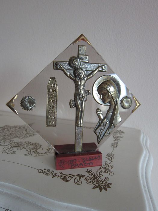 cadou rar Cutie Caseta lemn +  Suvenir Catedrala Braga Portugalia 1960