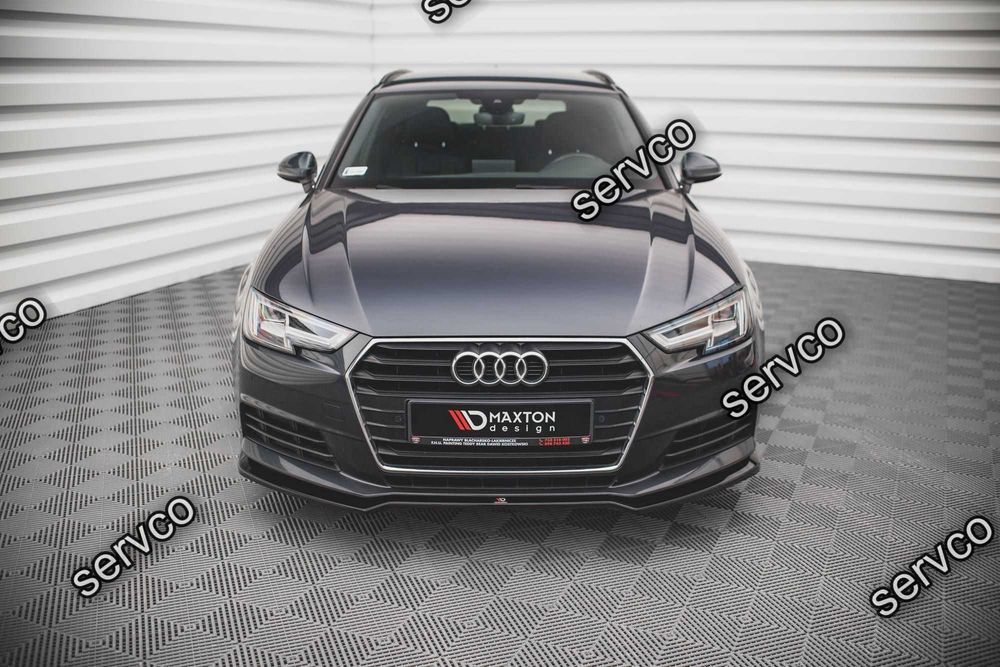 Prelungire splitter bara fata Audi A4 B9 2015-2019 v12 - Maxton Design