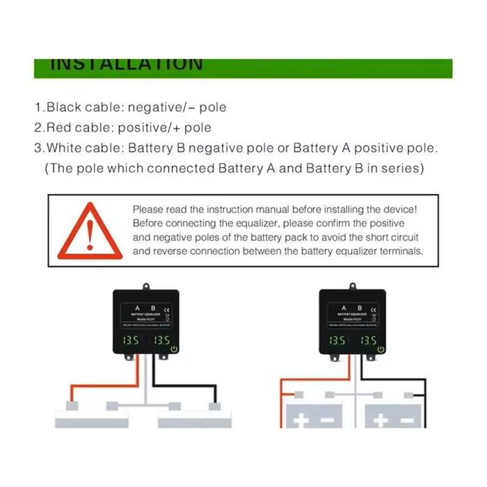 Egalizator Baterii 24V  HC01-SW cu Afisaj  si Comutator Tactil