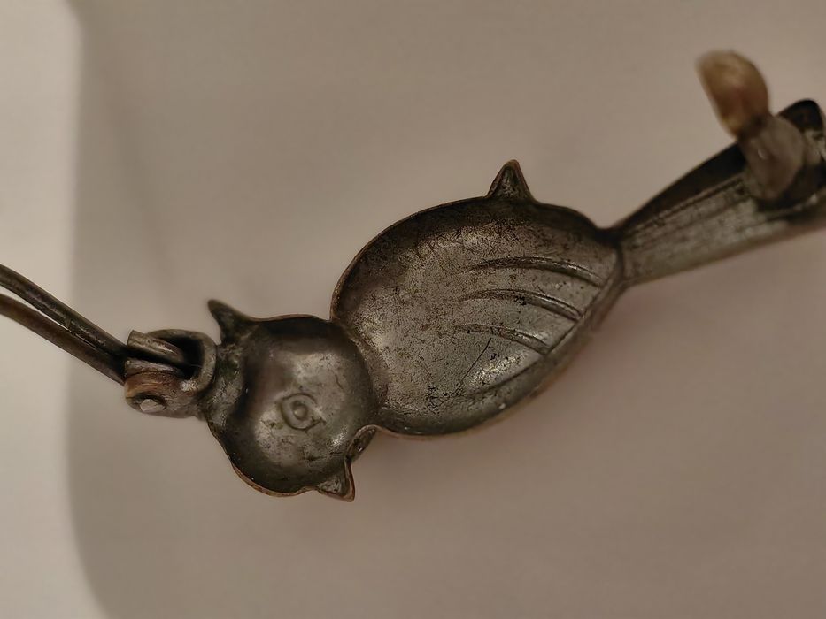 Заколка СССР, винтаж, птичка